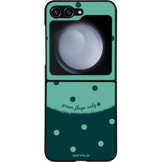 Sonique ���� Delulu Polka Era Series ��� Samsung Galaxy Z Flip 5 Green Flags