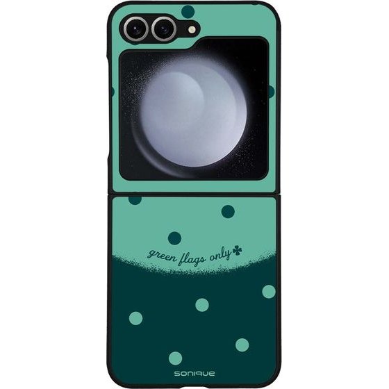 Sonique ���� Delulu Polka Era Series ��� Samsung Galaxy Z Flip 6 / Galaxy Z Flip 7 Fe 5G Green Flags