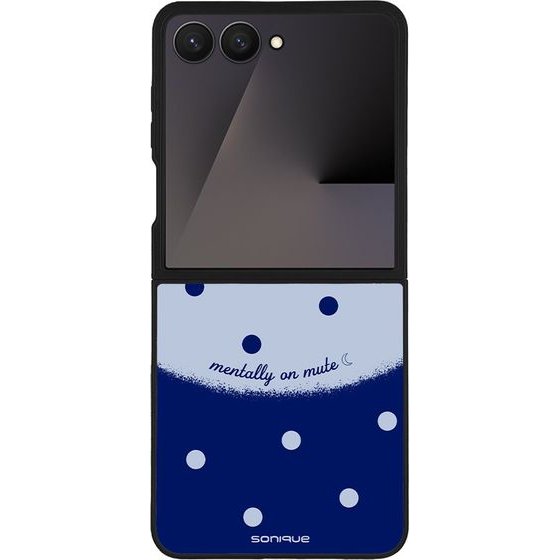 Sonique ���� Delulu Polka Era Series ��� Samsung Galaxy Z Flip 7 Blue Mentally