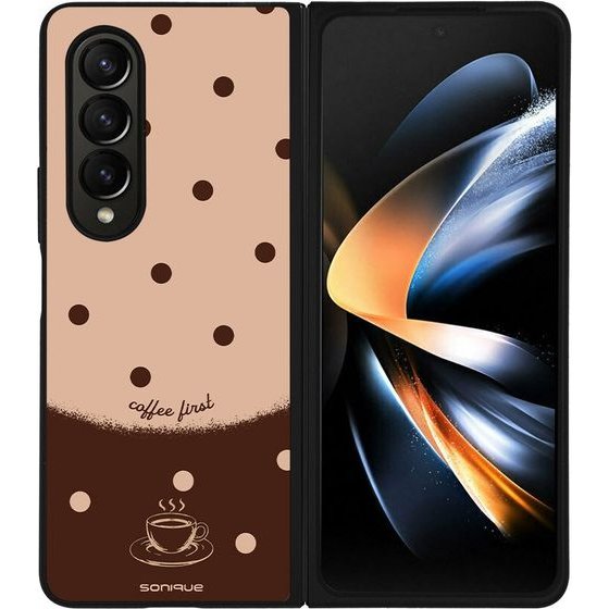 Sonique ���� Delulu Polka Era Series ��� Samsung Galaxy Z Fold 4 Coffee First