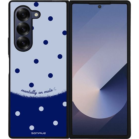 Sonique ���� Delulu Polka Era Series ��� Samsung Galaxy Z Fold 6 Blue Mentally