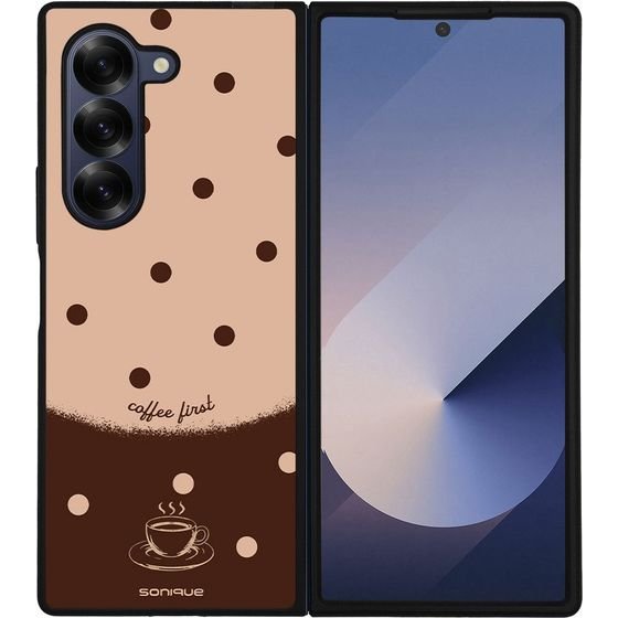Sonique ���� Delulu Polka Era Series ��� Samsung Galaxy Z Fold 6 Coffee First