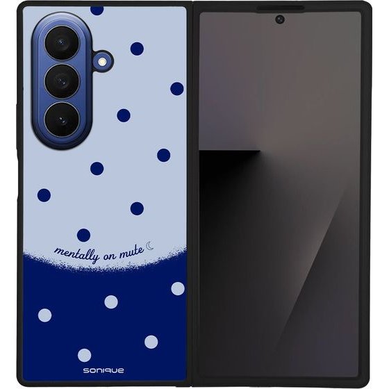 Sonique ���� Delulu Polka Era Series ��� Samsung Galaxy Z Fold 7 Blue Mentally