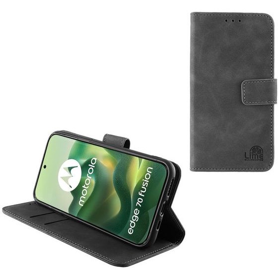 Lime Successories Lime Essential ���� Motorola Edge 70 Fusion 5G 6.78in Magnet Book Stand Clip GREY