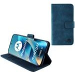 Lime Successories Lime Essential ���� Motorola Moto G87 5G XT2621-6 6.78in Magnet Book Stand Clip Dark BLUE