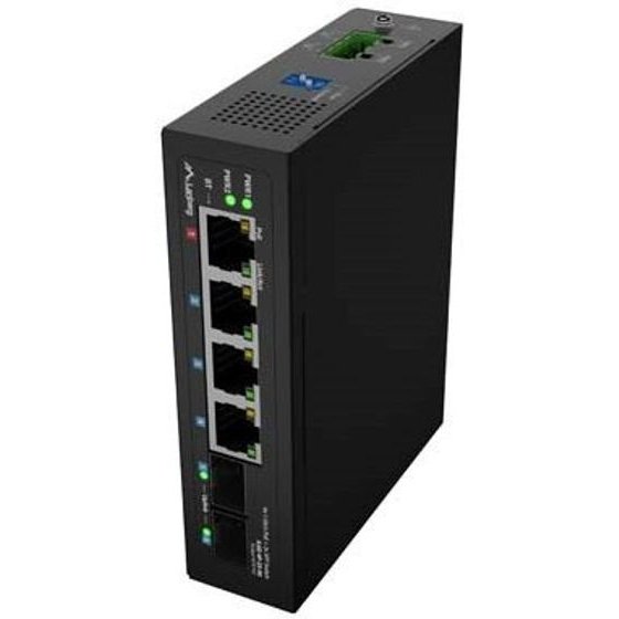 Lanberg Light Industrial Poe Switch 1XBt 3XAt 2XSfp Din Gigabit Ethernet - (ILGE-4P-2S-90)