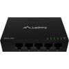 Lanberg Switch 5X 1GB/S Unmanaged Gigabit Ethernet Desktop 12V (Metal CASE) - (DSM1-1005)