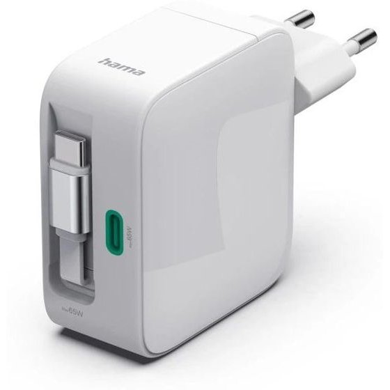 HAMA Wireless Charger USB-C 65W / White - (00201957)