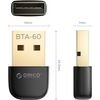 Orico BTA-60 Bluetooth 6.0 Adapter - Black -BTA-60 - (ORICO-BTA-60-BK-BP-HU)