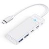 Orico PAPW2AC-C3 Usb Hub 4-Port 2x USB-A 3.0 1x USB-C 3.0 With USB-C Pd 100W Charging 0.15m - White -PAPW2AC-C3-015-WH-Ep - (ORICO-PAPW2AC-C3-015-WH-EP)