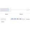 Orico PAPW2AC-C3 Usb Hub 4-Port 2x USB-A 3.0 1x USB-C 3.0 With USB-C Pd 100W Charging 0.15m - White -PAPW2AC-C3-015-WH-Ep - (ORICO-PAPW2AC-C3-015-WH-EP)