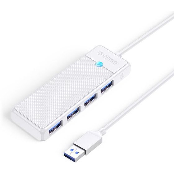 Orico PAPW4A-U3 Usb Hub 4-Port 4x USB-A 3.0 1 m - White -PAPW4A-U3-10-WH-Ep - (ORICO-PAPW4A-U3-10-WH-EP)