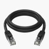Orico PUG-C6 CAT6 1000MBps RJ45 Ethernet Network Cable Lan Round 20m - Black -PUG-C6-200-BK-Ep - (ORICO-PUG-C6-200-BK-EP-HU)