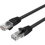 Orico PUG-C6 CAT6 1000MBps RJ45 Ethernet Network Cable Lan Round 3m - Black -PUG-C6-30-BK-Ep - (ORICO-PUG-C6-30-BK-EP-HU)