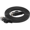Orico PUG-C6B CAT6 1000MBps RJ45 Ethernet Network Cable, Flat LAN, 15m, Black -PUG-C6B-150-BK-Ep - (ORICO-PUG-C6B-150-BK-EP-HU)