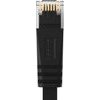 Orico PUG-C6B CAT6 1000MBps RJ45 Ethernet Network Cable, Flat LAN, 8m - Black -PUG-C6B-80-BK-Ep - (ORICO-PUG-C6B-80-BK-EP-HU)