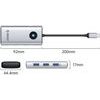 Orico PW11 6in1 USB-C Docking Station 3x USB-A 3.0 1x USB-C 3.0 1x USB-C Pd 100 W 1x Hdmi 4K 30Hz - Silver -PW11-6P-SV-Ep - (ORICO-PW11-6P-SV-EP)