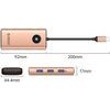 Orico PW11 6in1 USB-C Docking Station 3x USB-A 3.0 1x USB-C 3.0 1x USB-C Pd 100W 1x Hdmi 4K 30Hz - Rose Gold -PW11-6P-RG-Ep - (ORICO-PW11-6P-RG-EP)
