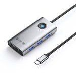 Orico PW11 6in1 USB-C Docking Station 3x USB-A 3.0 1x USB-C Pd 100W 1x Hdmi 4K 30Hz 1x RJ45 2.5G Ethernet - Gray -PW11-6P25R-GY-Ep - (ORICO-PW11-6P25R-GY-EP)
