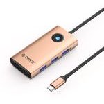 Orico PW11 6in1 USB-C Docking Station 3x USB-A 3.0 1x USB-C Pd 100W 1x Hdmi 4K 30Hz 1x RJ45 2.5G Ethernet - Rose Gold -PW11-6P25R-RG-Ep - (ORICO-PW11-6P25R-RG-EP)
