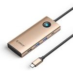 Orico PW11 8in1 USB-C Docking Station 2x USB-A 3.0 1x USB-A 2.0 1x USB-C 3.0 1x USB-C Pd 100W 1x Hdmi 4K 60Hz 1x Vga 1080P 60Hz 1x RJ45 Gigabit Ethernet - Rose Gold -PW11-8PC-RG-Ep - (ORICO-PW11-8PC-RG-EP)