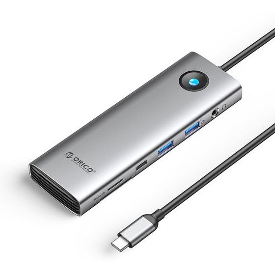 Orico PW11 9in1 USB-C Docking Station 2x USB-A 3.0 1x USB-C 3.0 1x USB-C Pd 100 1x Hdmi 4K 60Hz 1x microSD/Sd 1x RJ45 2.5G Ethernet 1x Audio 3.5 Mm - Gray -PW11-9P25R-GY-Bp - (ORICO-PW11-9P25R-GY-BP)