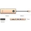 Orico PW11 9in1 USB-C Docking Station 2x USB-A 3.0 1x USB-C 3.0 1x USB-C Pd 100 1x Hdmi 4K 60Hz 1x microSD/Sd 1x RJ45 2.5G Ethernet 1x Audio 3.5mm - Rose Gold -PW11-9P25R-RG-Ep - (ORICO-PW11-9P25R-RG-EP)