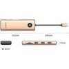 Orico PW11 9in1 USB-C Docking Station 3x USB-A 3.0 1x USB-C Pd 100 1x Hdmi 4K 60Hz 1x Vga 1080P 60Hz 1x microSD/Sd 1x RJ45 Gigabit Ethernet - Rose Gold -PW11-9P-RG-Ep - (ORICO-PW11-9P-RG-EP)