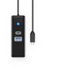 Orico PW3UR25-C3 3-Port Usb Hub 1x USB-A 3.0 1x USB-C 3.0 1x RJ45 2.5G Ethernet 1 m - Black -PWCUR25-C3-10-BK-Ep - (ORICO-PWCUR25-C3-10-BK-EP)