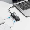 Orico PW3UR25-U3 Usb Hub 4-Port 3x USB-A 3.0 1x RJ45 2.5G Ethernet 0.15m - Black -PW3UR25-U3-015-BK-Ep - (ORICO-PW3UR25-U3-015-BK-EP)