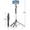 Orico Selfie Stick SPM190 Tripod 1/4 For Phone Camera With 360 Degree Rotation Bluetooth 5.2 - Black -SPM190-BK-Bp - (ORICO-SPM190-BK-BP-HU)