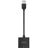 Orico SKT3 USB-A External Sound Card - Black -SKT3-BK-Bp - (ORICO-SKT3-BK-BP-HU)