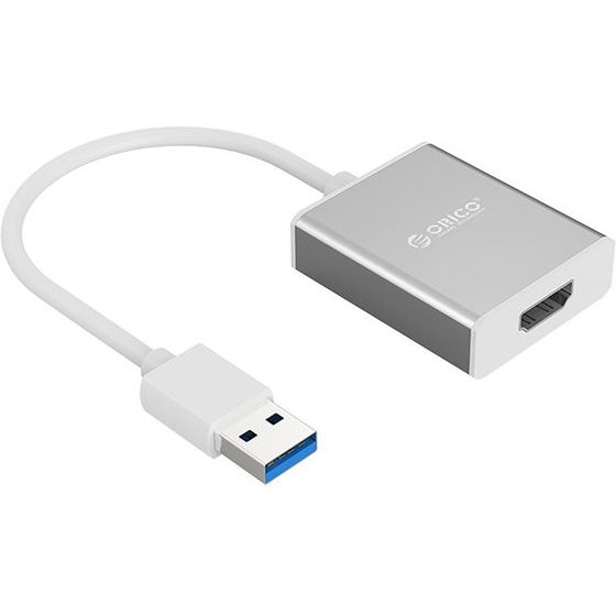 Orico Uth USB-A 3.0 To Hdmi Adapter - Silver -UTH-SV-Bp - (ORICO-UTH-SV-BP-HU)