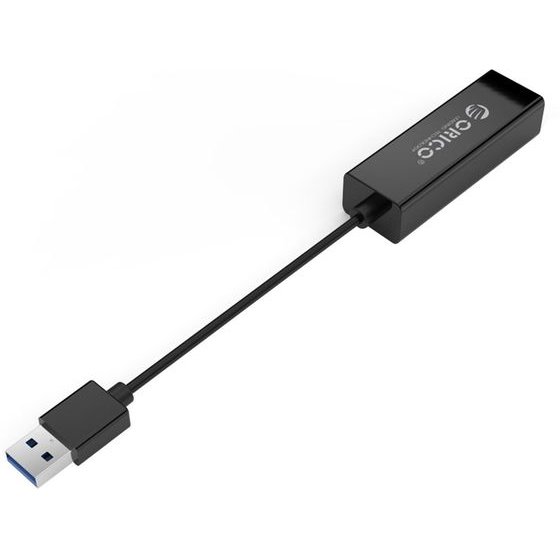 Orico UTJ-U3 1 Gigabit USB-A 3.0 External Network Card - Black -UTJ-U3-BK-Bp - (ORICO-UTJ-U3-BK-BP-HU)