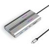 Orico Xdr 12in1 Rgb USB-C Docking Station USB-A USB-C 2x Hdmi 4K 60 Hz Displayport 4K 60 Hz RJ45 Gigabit Pd 100W Sd And Microsd Card Reader - Silver -XDR-X3-SV-Bp - (ORICO-XDR-X3-SV-BP)