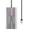 Orico Xdr 12in1 Rgb USB-C Docking Station USB-A USB-C Pd 100W 2x Hdmi 4K 60Hz Vga RJ45 Gigabit Sd And Microsd Card Reader - Gray -XDR-X1-SV-Bp - (ORICO-XDR-X1-SV-BP)