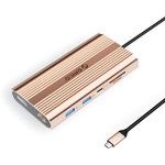 Orico Xdr 12in1 USB-C Docking Station USB-A USB-C 2x Hdmi 4K 60Hz Displayport 4K 60Hz RJ45 Gigabit Pd 100W Sd And Microsd Card Reader - Rose Gold -XDR-X33-RG-Bp - (ORICO-XDR-X33-RG-BP)