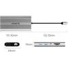 Orico Xdr 12in1 USB-C Docking Station USB-A USB-C Hdmi 4K Vga RJ45 Gigabit Pd 100W Sd And Microsd Card Reader - Silver -XDR-X22-SV-Bp - (ORICO-XDR-X22-SV-BP)
