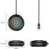 Orico YXR4-C3 Rgb Usb Hub 4-Port USB-A 3.0 With Audio/Microphone Port 0.3m - Black -YKR4-C3-03-BK-Bp - (ORICO-YKR4-C3-03-BK-BP)