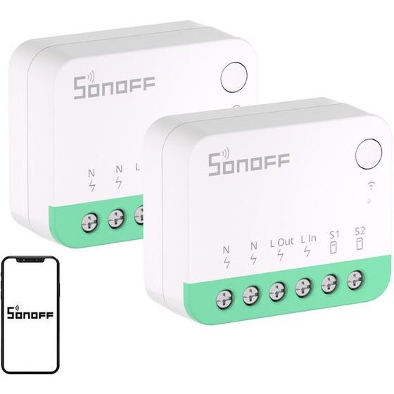 Sonoff MINIR4M (Extreme) Matter Switch, ��� 2 �������� - (MINIR4M 2Pack)