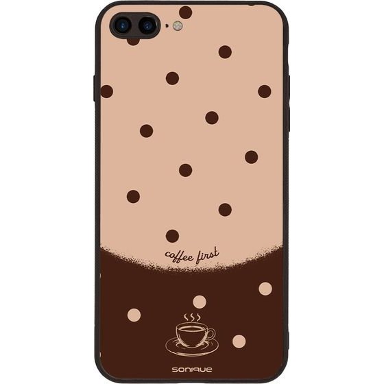 Sonique ���� Delulu Polka Era Series ��� Apple iPhone 7 Plus / iPhone 8 Plus Coffee First