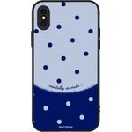 Sonique ���� Delulu Polka Era Series ��� Apple iPhone X / iPhone XS Blue Mentally