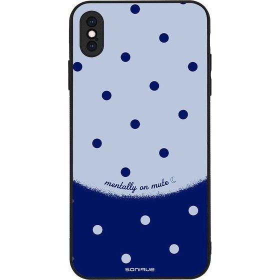 Sonique ���� Delulu Polka Era Series ��� Apple iPhone XS MAX Blue Mentally
