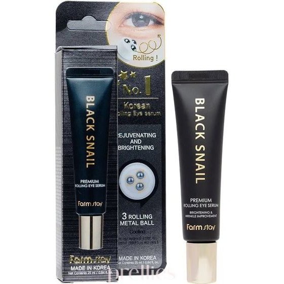 Farmstay Black Snail Premium Rolling Eye Serum 25ml - (0426)
