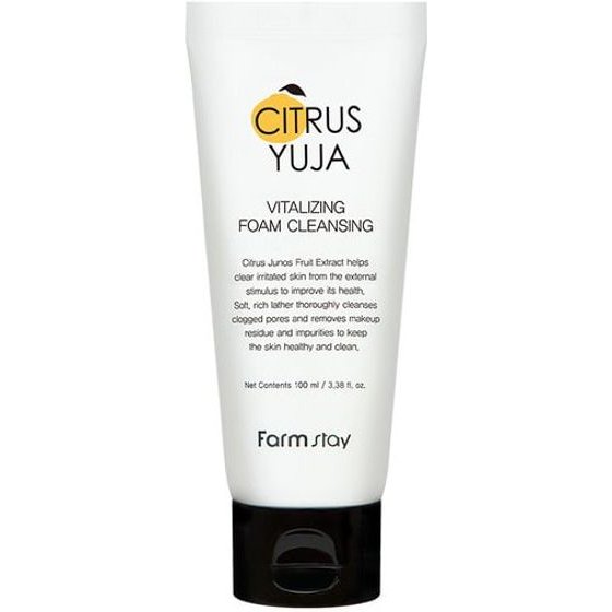 Farmstay Citrus Yuja Vitalizing Foam Cleanser 100ml - (0240)