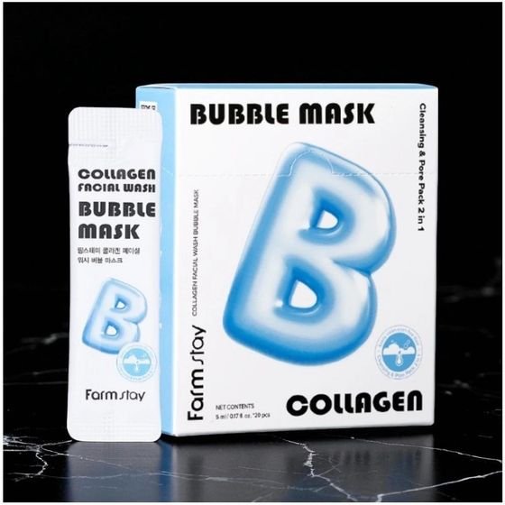 Farmstay Collagen Facial Wash Bubble Mask 20��� * 5ml - (1409)