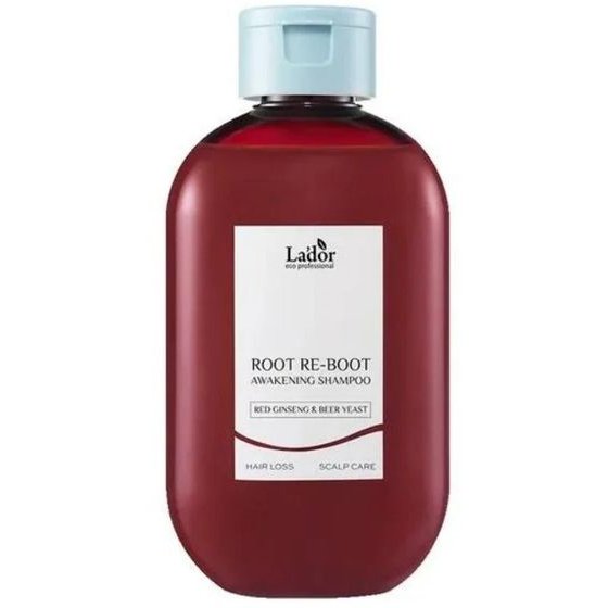 Lador Root Re-Boot Awakening Shampoo Red Ginseng & Beer Yeast 300ml - (1158)